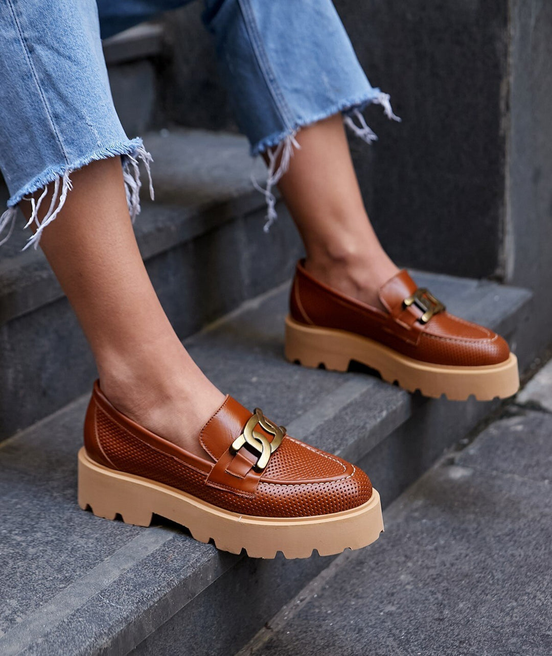 Nelly Genuine Leather Loafers