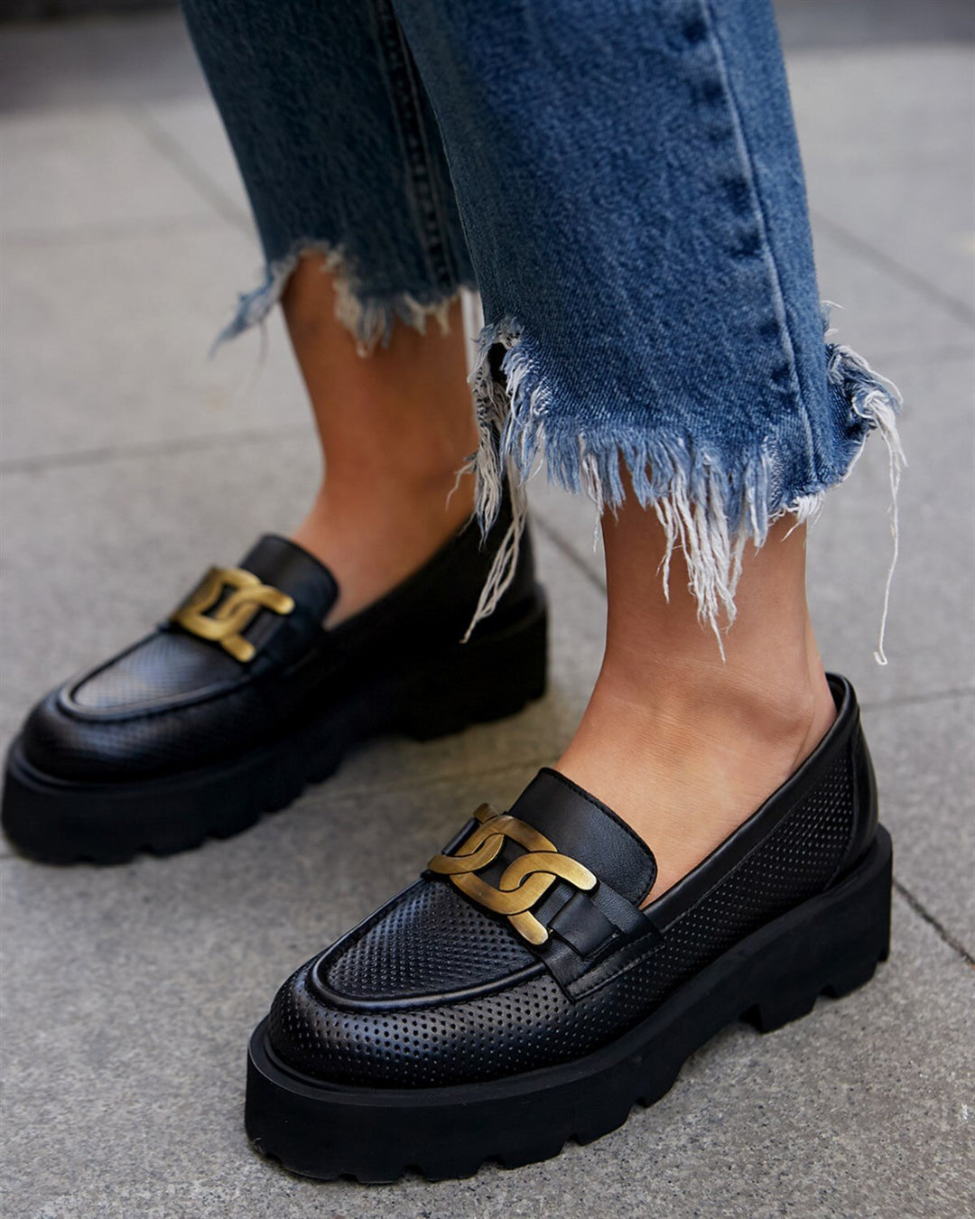 Nelly Genuine Leather Loafers