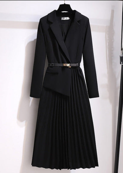 Tarra Blazer Pleated Dress