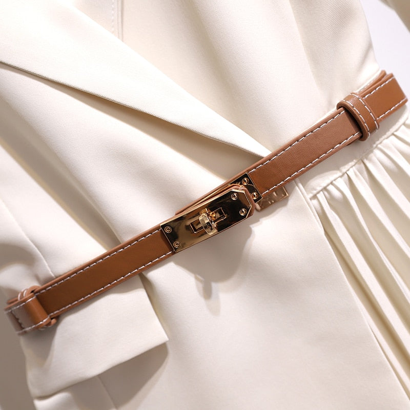 Tarra Blazer Pleated Dress