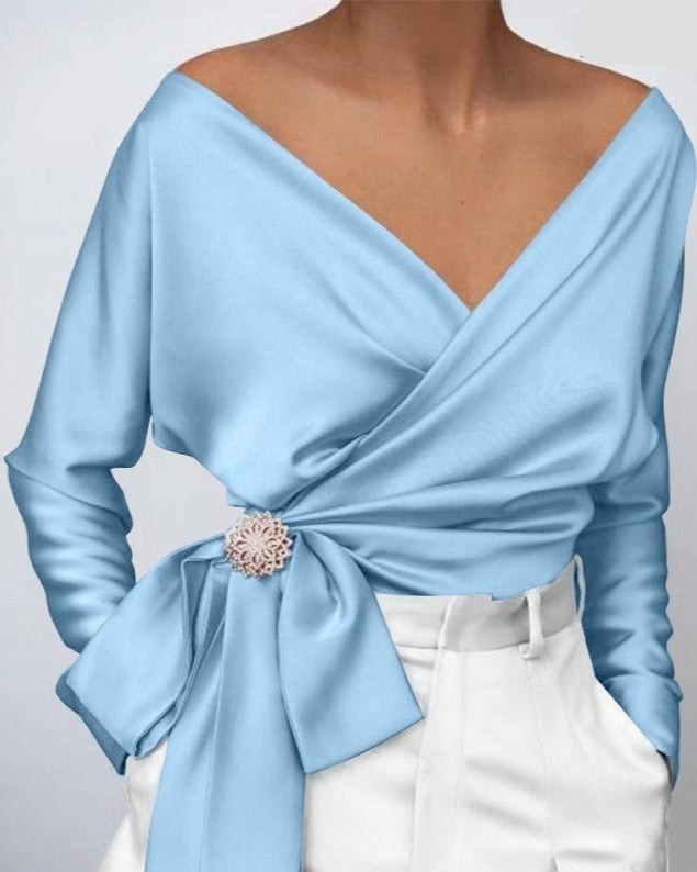 Vonda V-Neck Top /Plus Size/