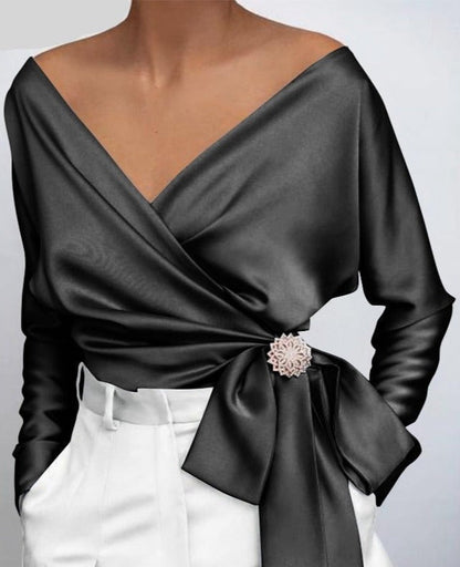 Vonda V-Neck Top /Plus Size/