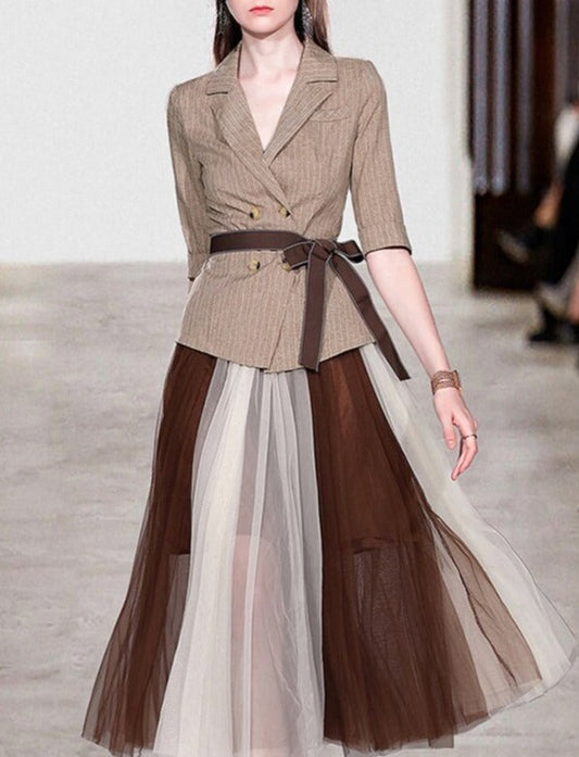 Lonna Blazer & Skirt Set