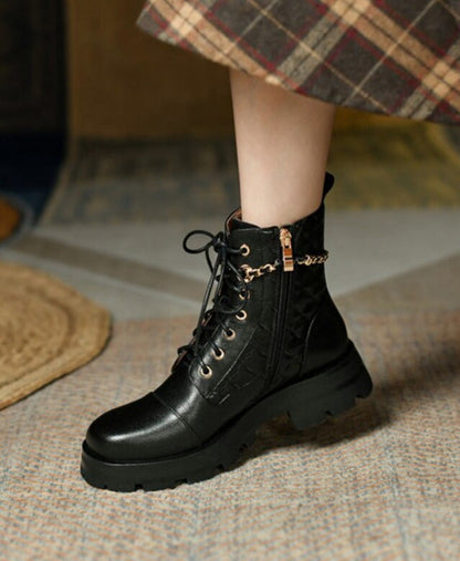 Afina Elegant Leather Boots