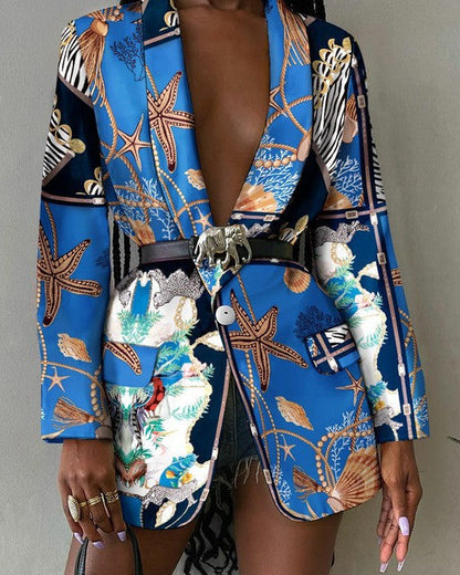 Lora Abstract Blazer