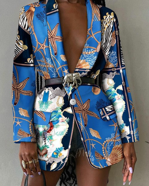 Lora Abstract Blazer