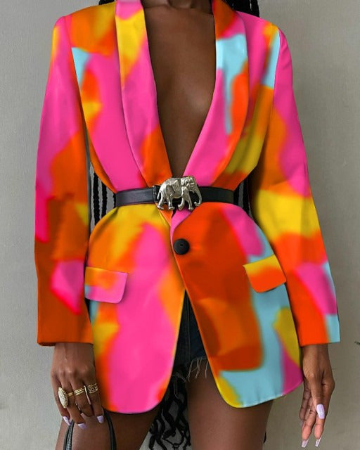 Lora Abstract Blazer