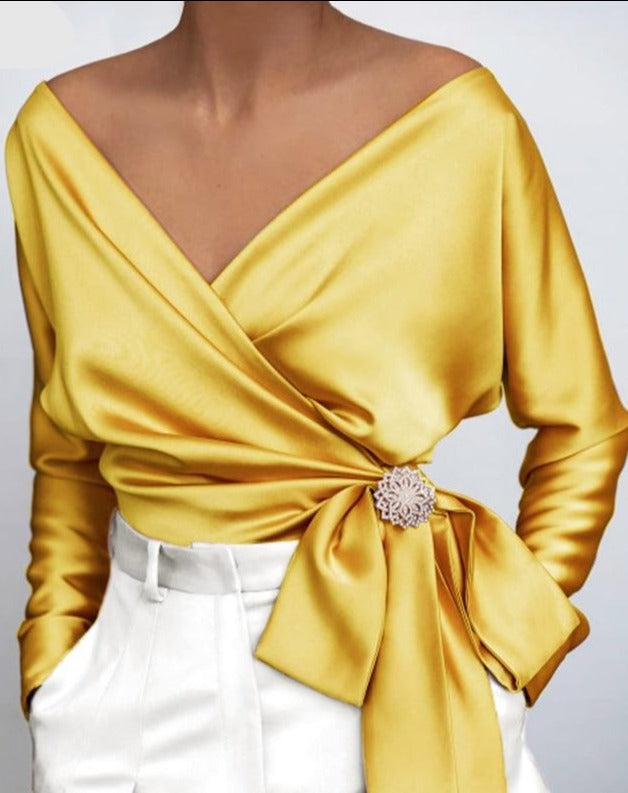 Vonda V-Neck Top /Plus Size/