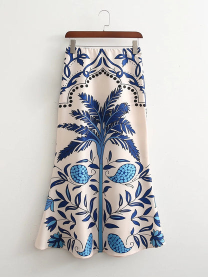Mia Blouse & Long Skirt Set