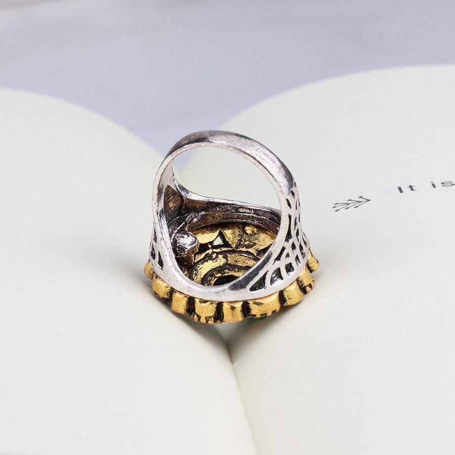 Unique Vintage Wedding Turkey Crystal Jewelry Rhinestone Ring