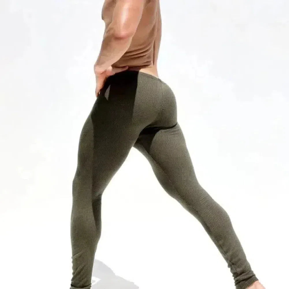 Soft And Comfortable Small Foot Pants Autumn &Amp; Winter New Men'S Casual Elastic Knitted Pants Mens Slim-Fit Elastic Fitness Pants