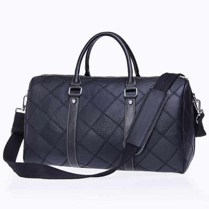 Sky Madrid Leather Duffle Bag