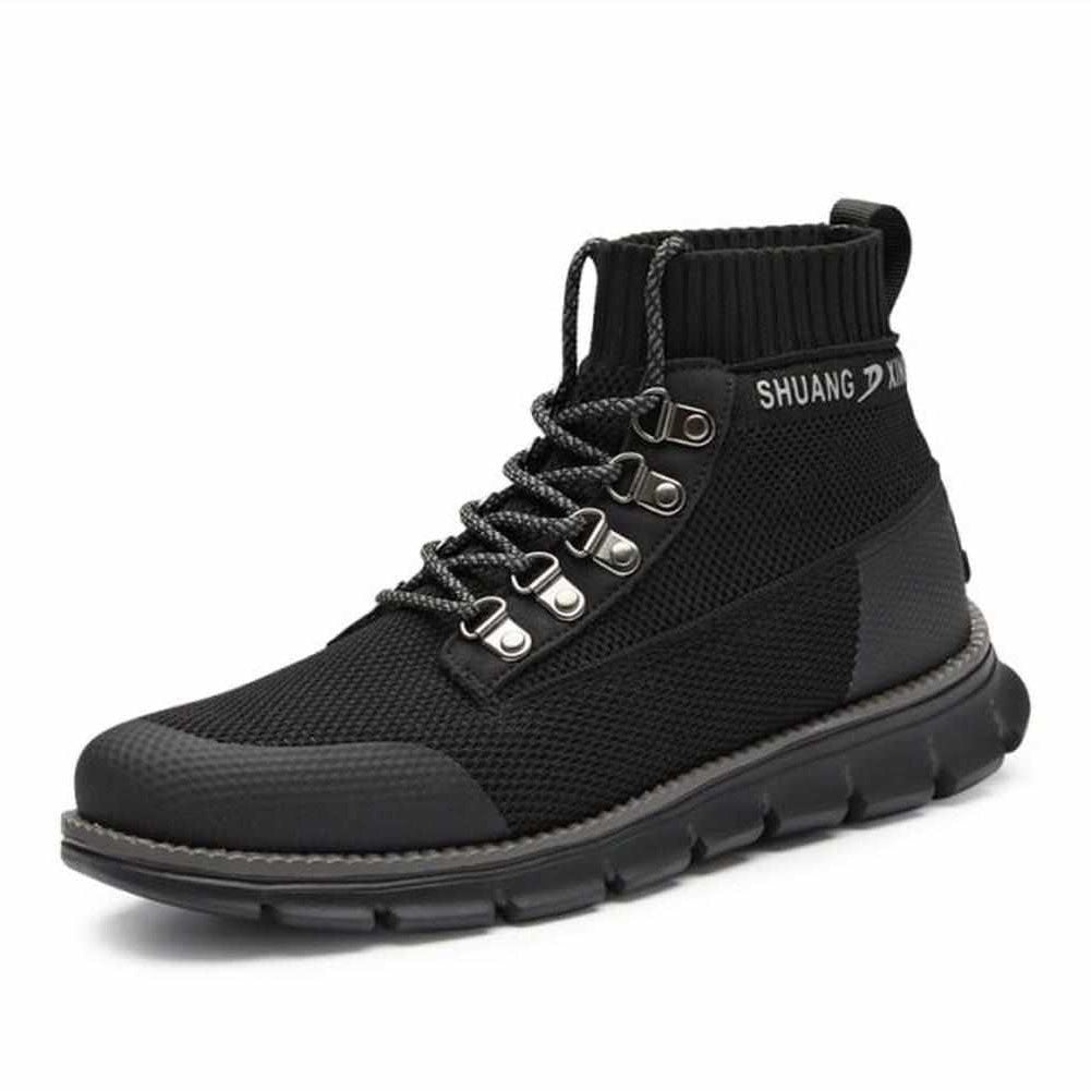 Sky Madrid Woven Lace-Up Boots