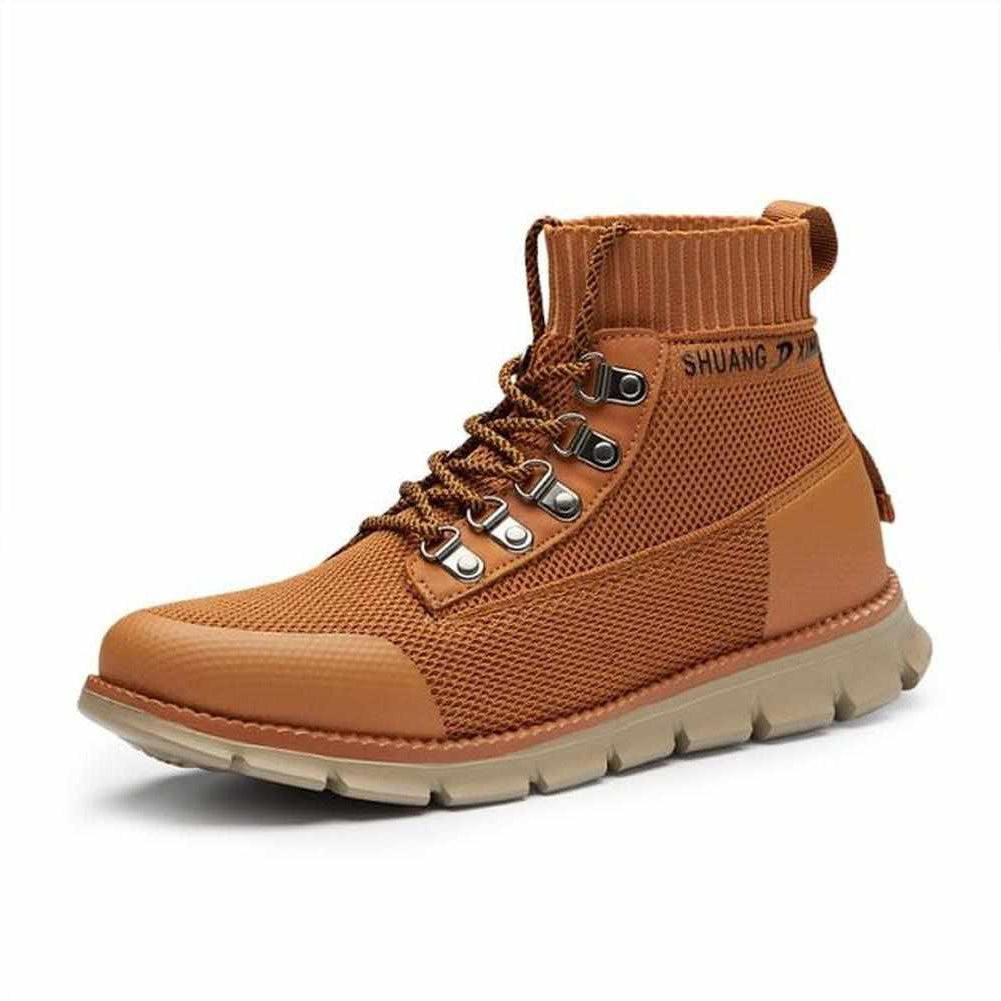 Sky Madrid Woven Lace-Up Boots