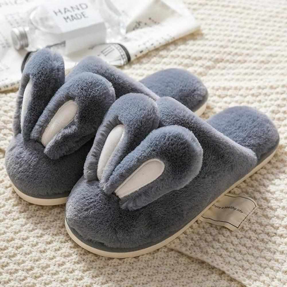 Fluffy Rabbit Home Slippers
