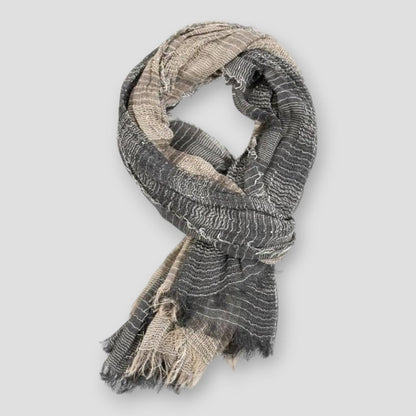 Saint Morris Striped Fringe Scarf