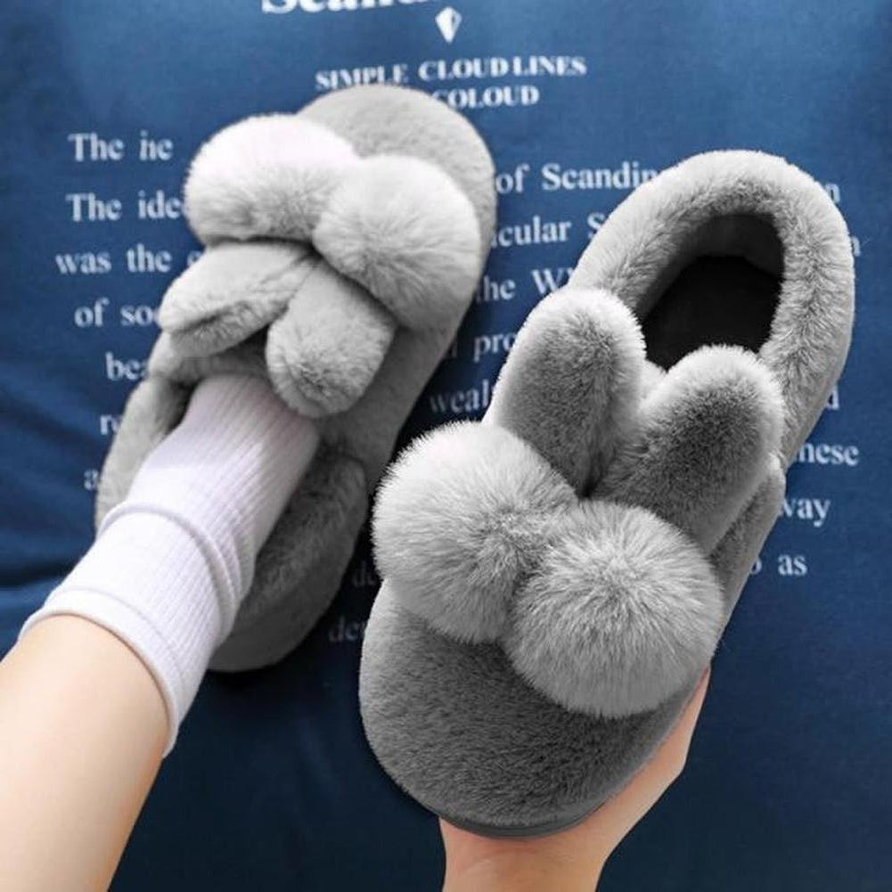 Sky Madrid Fluffy Rabbit Ear Slippers