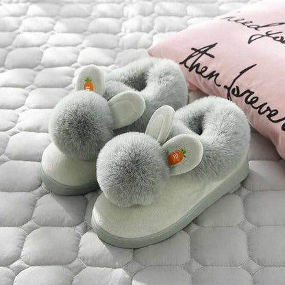 Sky Madrid Rabbit Ear Plush Slippers
