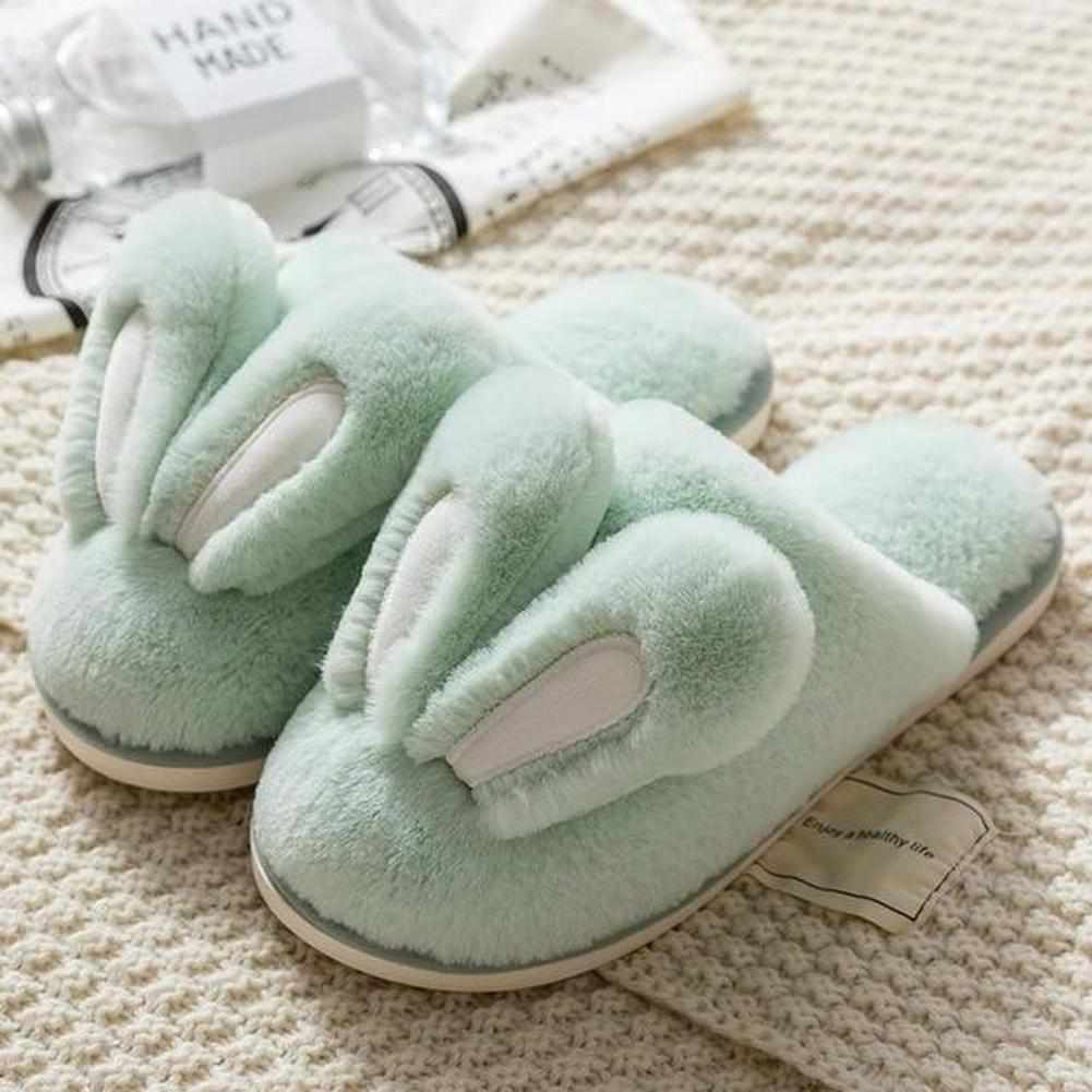 Fluffy Rabbit Home Slippers