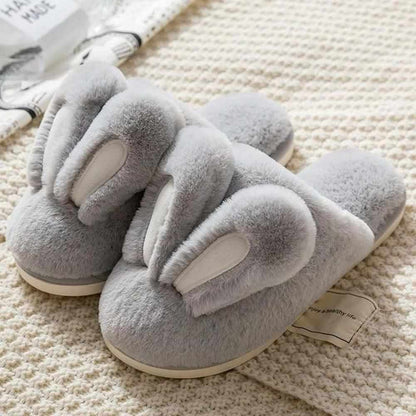 Fluffy Rabbit Home Slippers