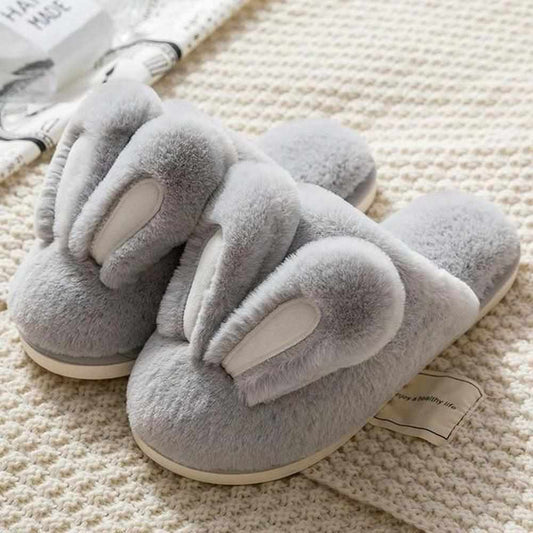 Fluffy Rabbit Home Slippers